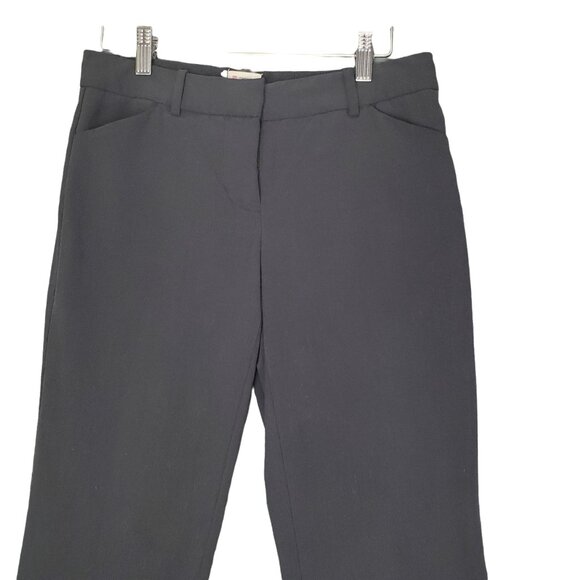 CREMIEUX Womens Pants SZ 4 Straight Leg Low Rise Black Casual Office‎ Business - Picture 3 of 7